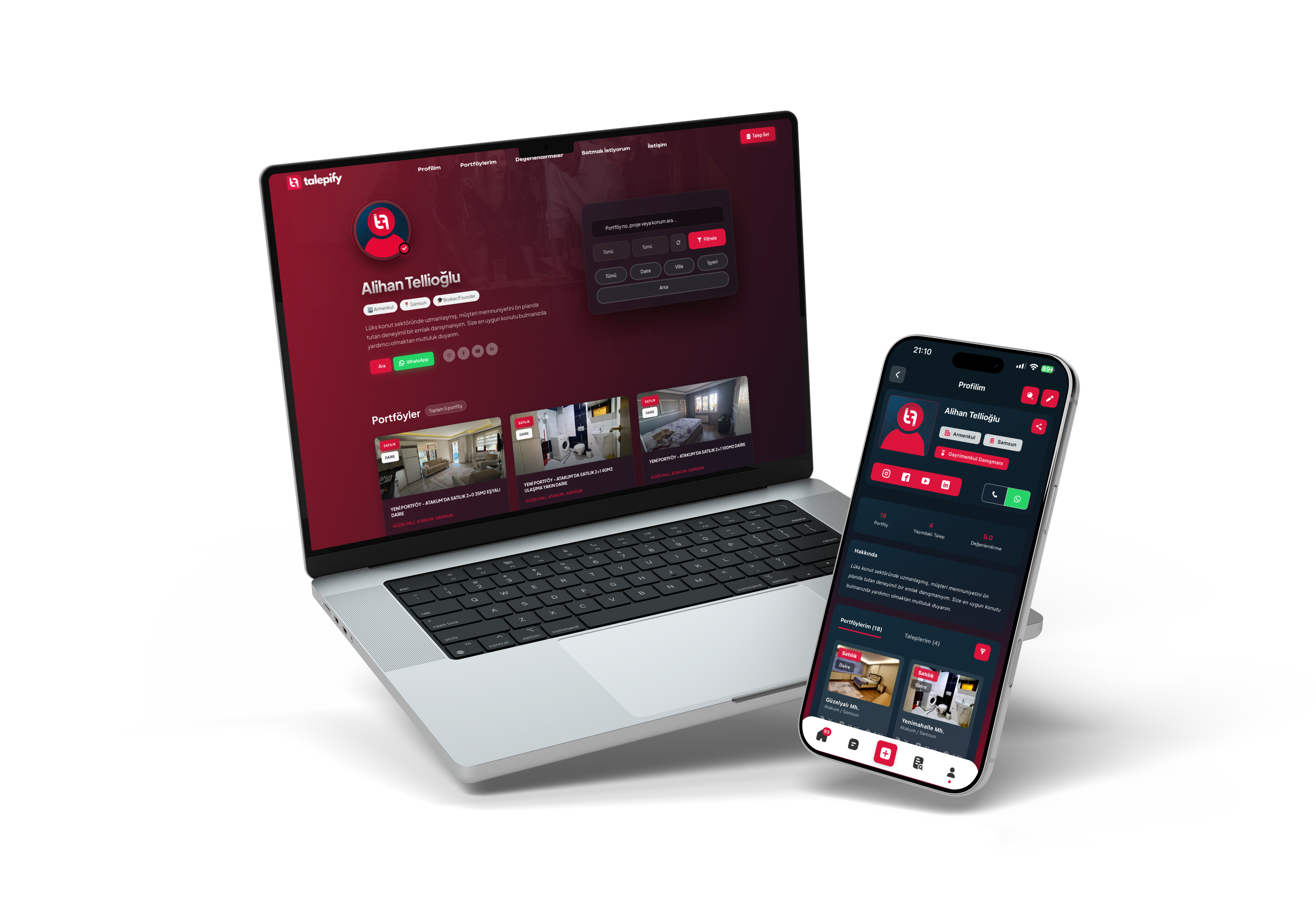 Talepify Kişisel Web Sitesi